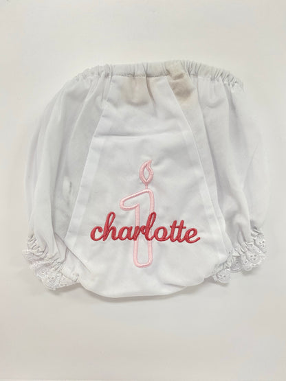 White Bloomers w/ Lace