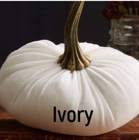 Large Velvet Pumpkins