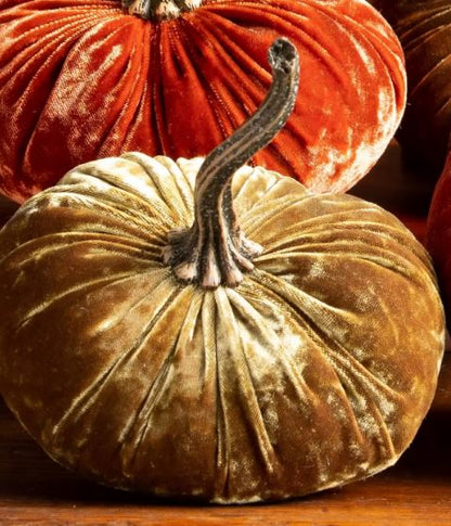 Large Velvet Pumpkins