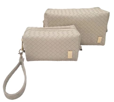Luxe Trame Woven Duo Dome Bags
