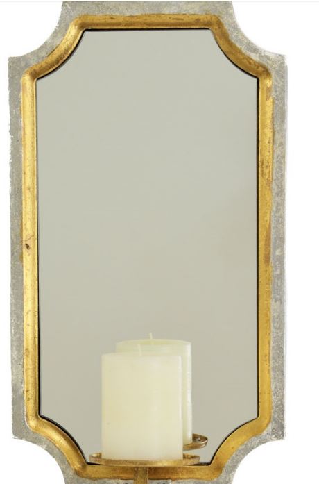 Silver Mirrored Sconce