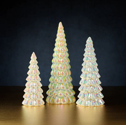 LED White Rainbow Luster Tree