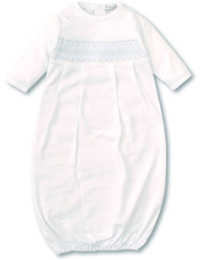 Kissy Kissy Hand Smocked CLB Charmed Sack Gown