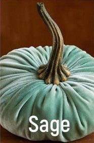 Large Velvet Pumpkins
