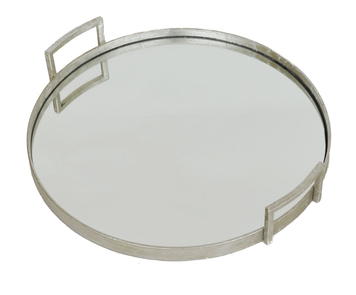 Round Mirrored Tray