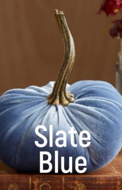 Large Velvet Pumpkins