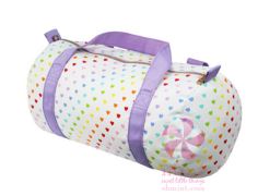 Medium Seersucker Duffel