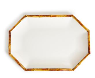 Octagonal Bamboo Tray