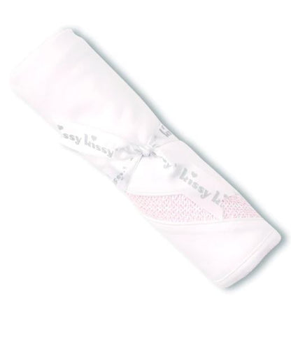Kissy Kissy Hand Smocked CLB Charmed Blanket