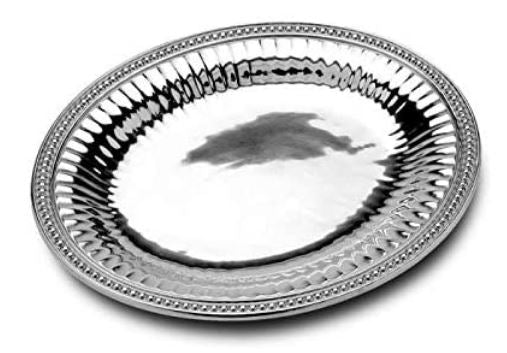 Flutes & Pearls Oval Tray