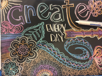 Black Board Playmat Kit w/ Wonder Stix