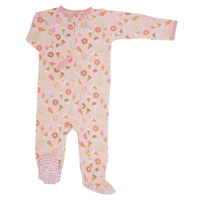 Sweet Bamboo Zipper Footie